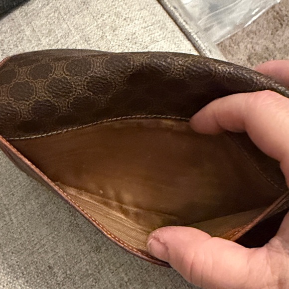 Celine Dark Brown Patterned Wallet - Picture 6 of 6